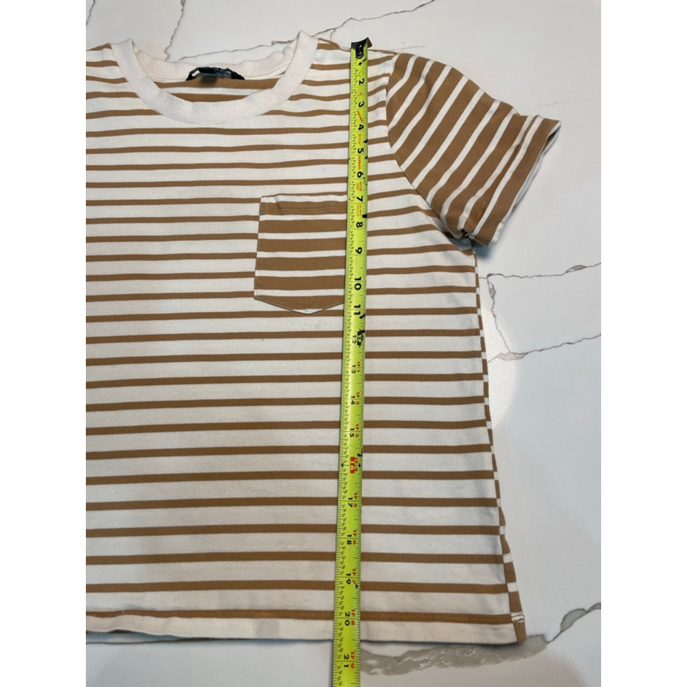 LAUREN Ralph Lauren Striped Short Sleeve Baby Tee M Cotton Y2K Preppy Grunge - Picture 8 of 9